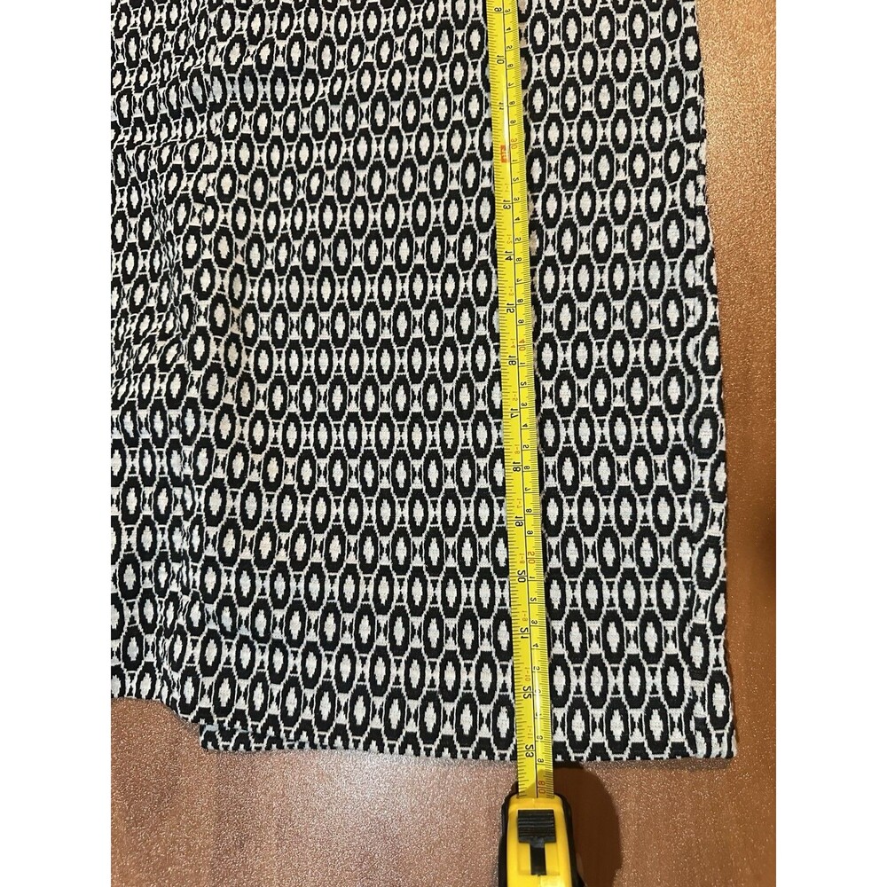 Carole Little Geometric Print Pencil Skirt Black White Size 10 - Picture 8 of 8